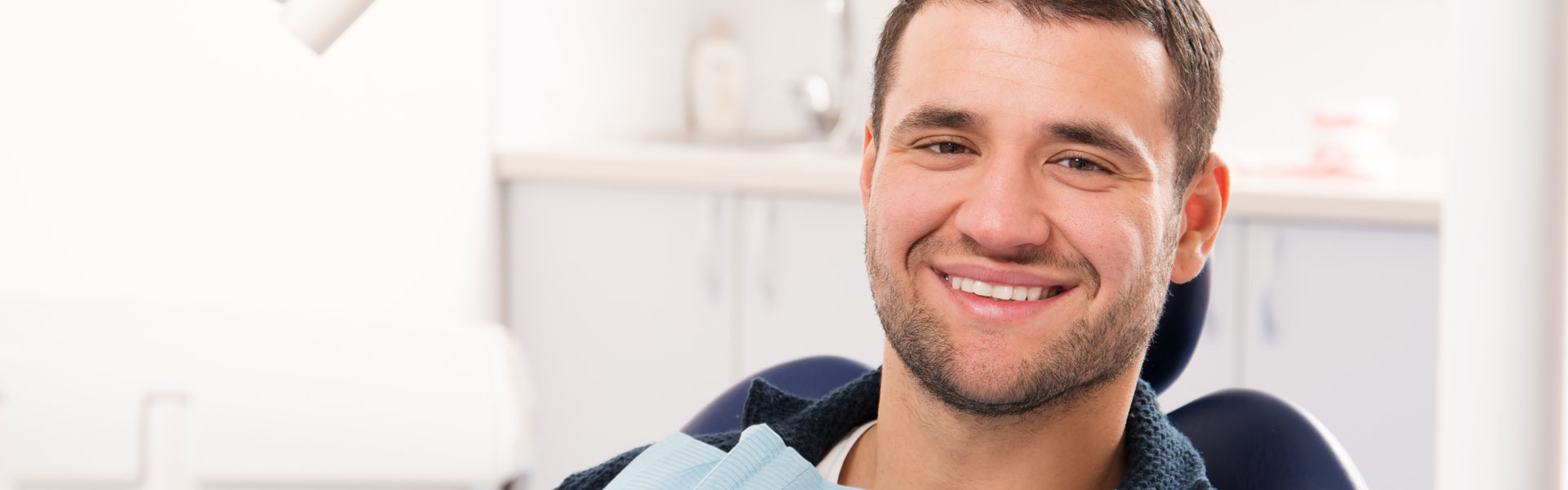 Man getting ready for root canals treatment